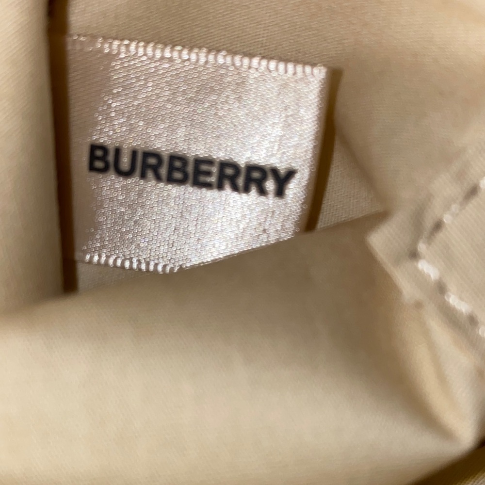 Burberry Cloth Tan Pouch with hand Strap - Picture 5 of 6